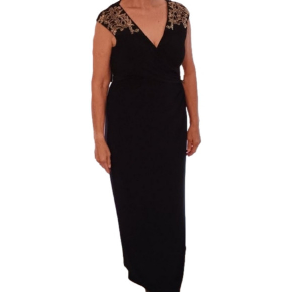 Lauren Ralph Lauren Holiday Maxi Dress size 14 - Picture 8 of 10